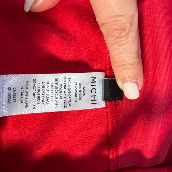 Michi **** Red Rebel Legging features an extra high rise waistband with lace-up - Picture 7 of 7